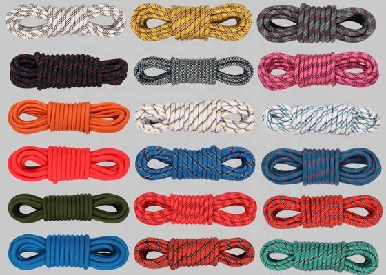 9-20mmナイロン ロープ32の繊維は上昇の静的なロープを編んだ