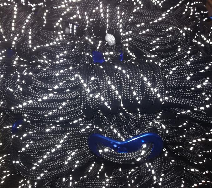 4mmの5/32inch 8繊維の反射テント ロープ ナイロンパラコード 100ft 1束 0